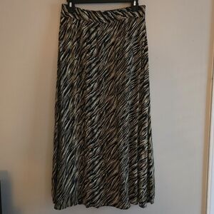 Vintage Zebra Print Skirt